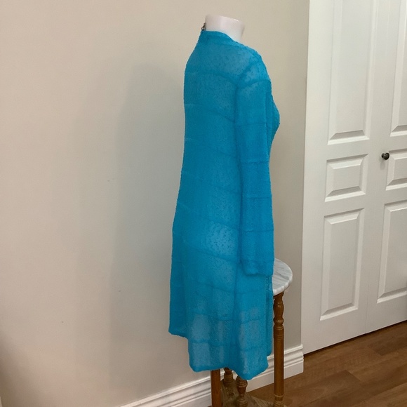 Papa Turquoise long cardigan S/M 34/35 bust Excellent condition - Picture 2 of 8